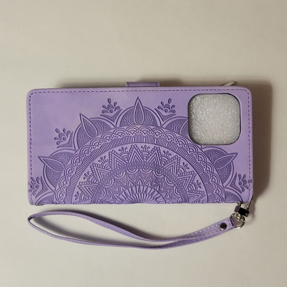Purple Mandala Phone Wallet Case